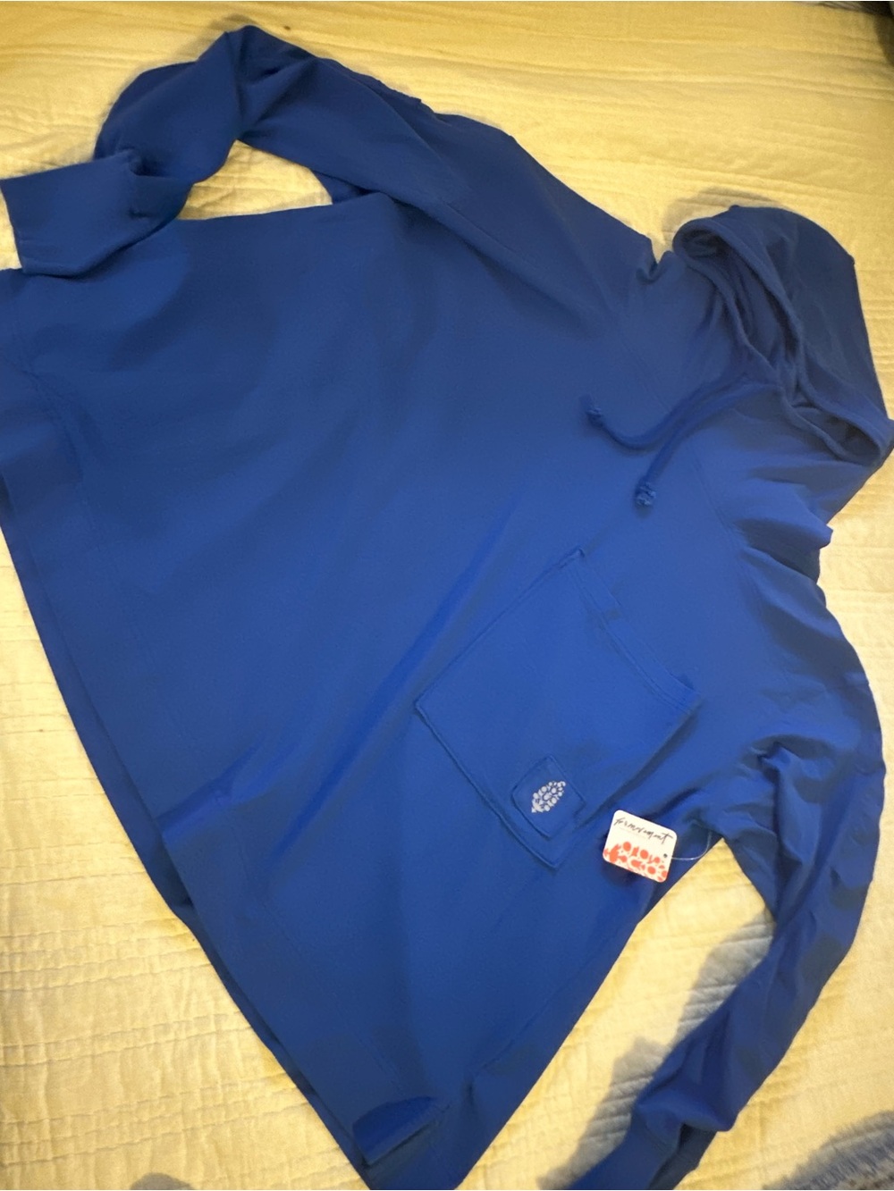 Womens Free People Hoodie in Royal Blue medium NWT